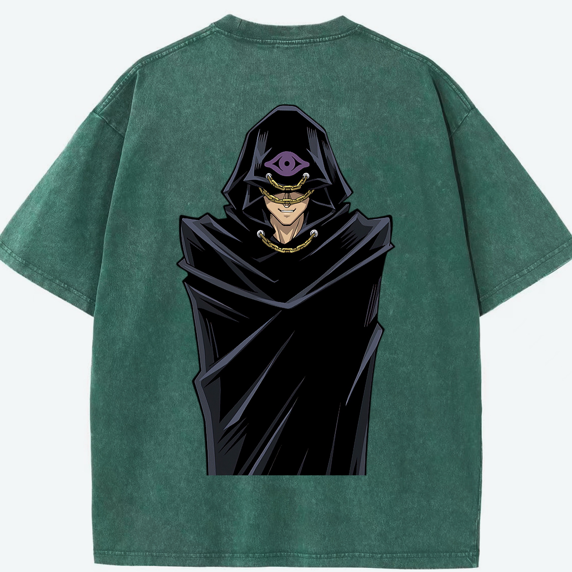 （画像用） 遊☆戯☆王 Yu-Gi-Oh! 綿100% ヴィンテージ風 半袖Tシャツ（背面プリント）